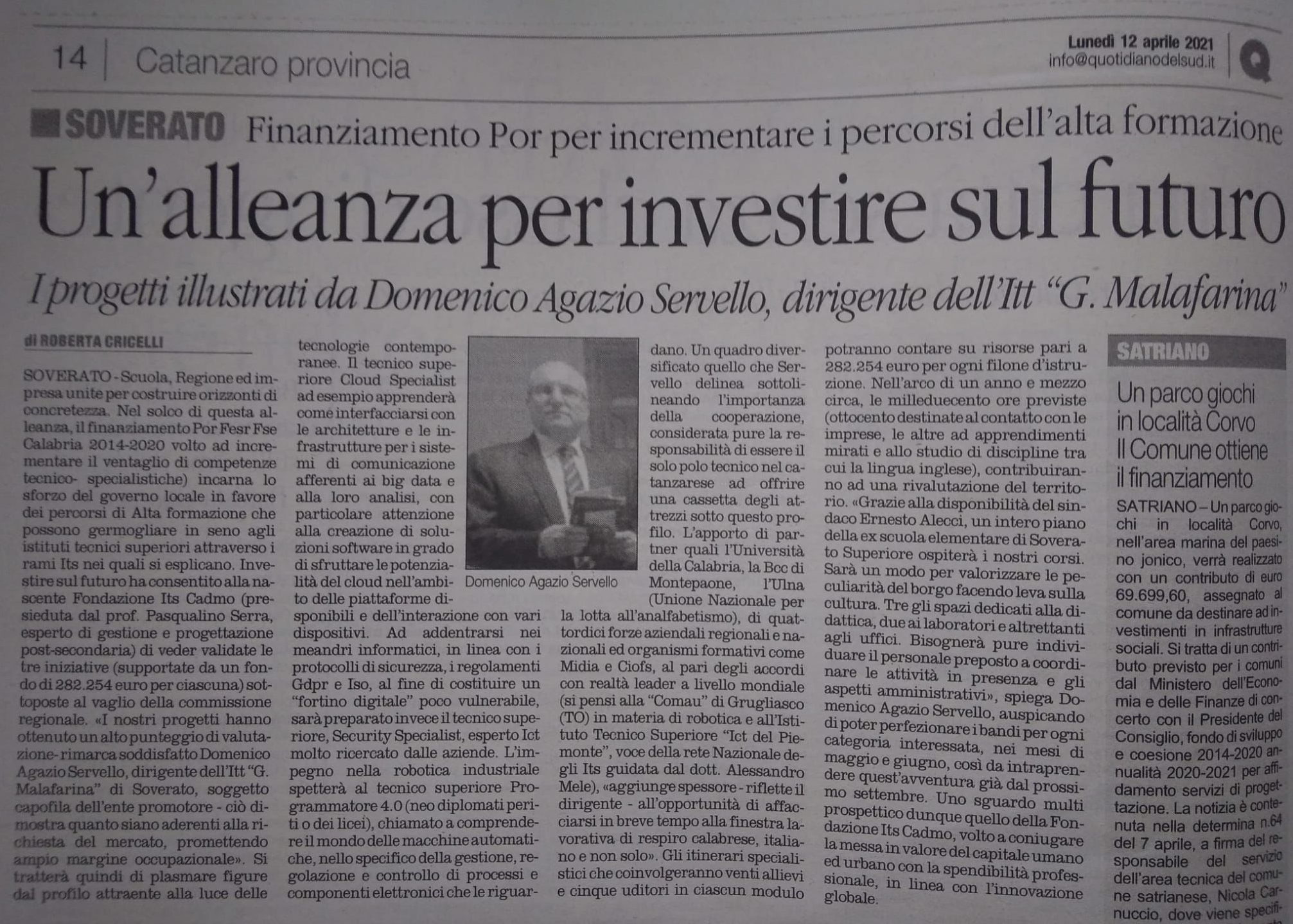 articolo quotidiano 12042021